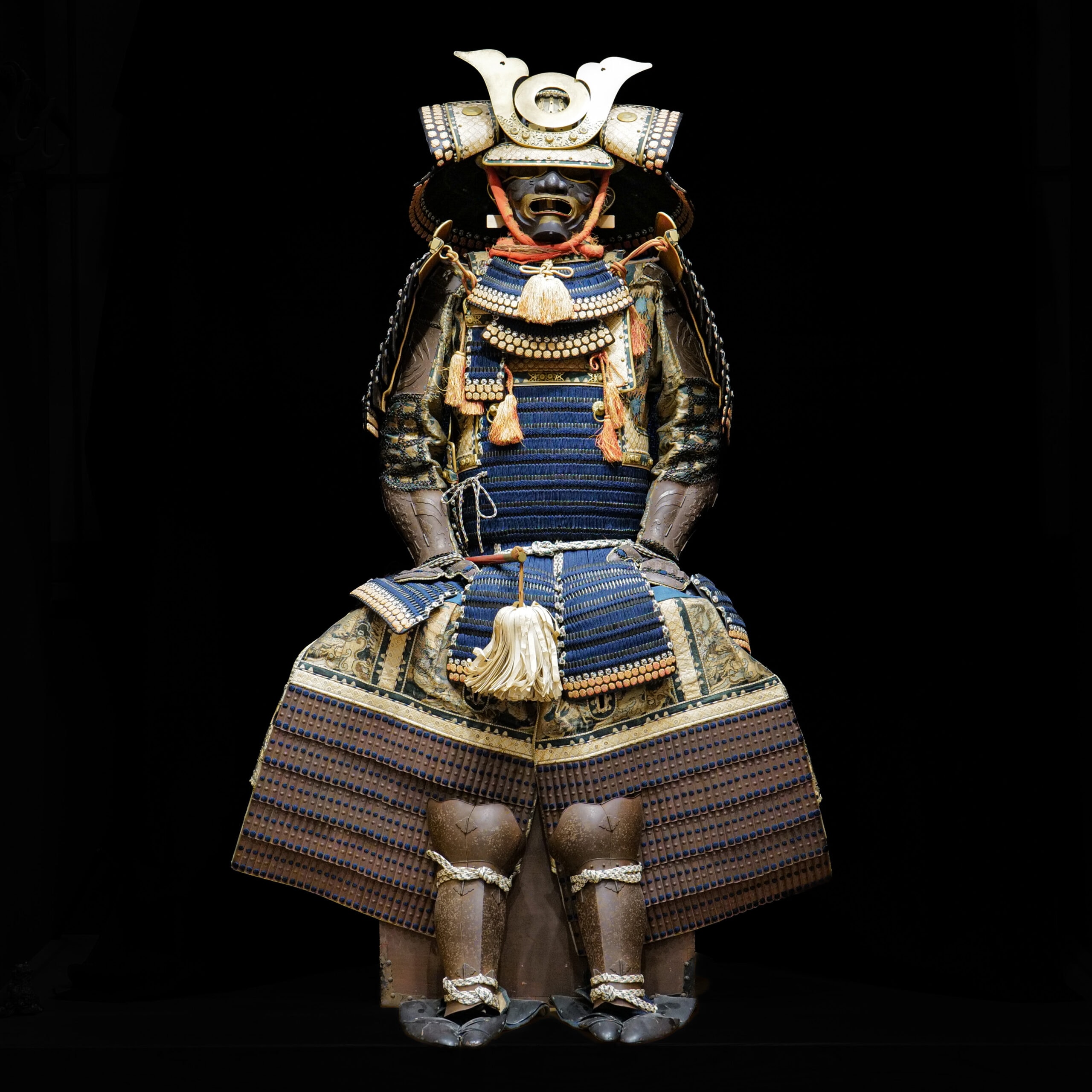 Armor - Blue Threaded Hon Kozane Domaru and Gusoku