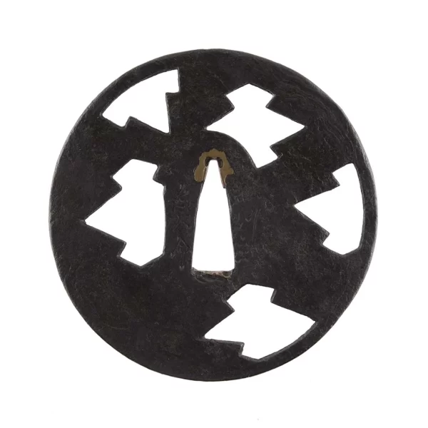 A Mokume-Gane Tsuba by Kishu Teimei