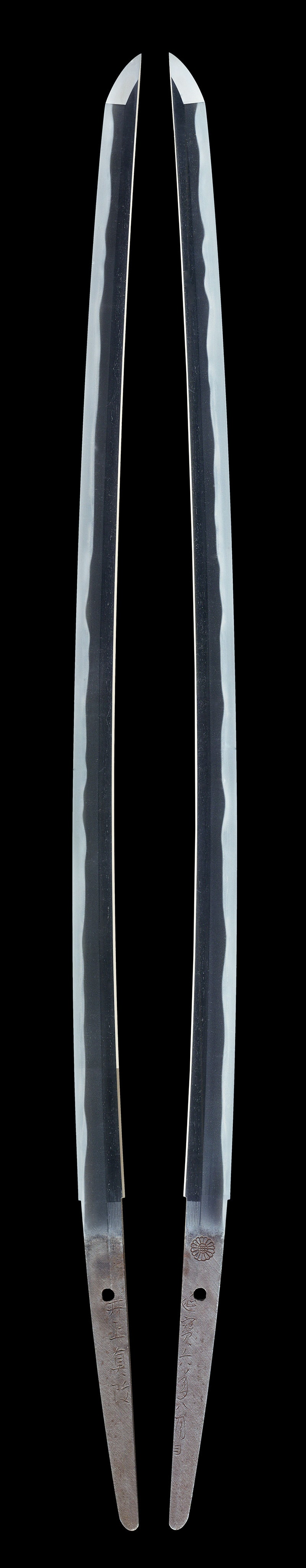 Katana - Tokuho - by Osaka Shinkai - Inoue Shinkai (Kiku Seal) - Enpo 6th Year, August