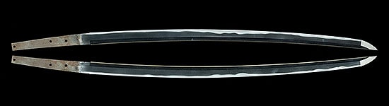 Katana - Jūyō - by Shizu School - Sold Item: NBTHK Juyo Token No. 58, No. 603 - Formerly owned by Tokugawa Shogunate and Okudaira Family of Buzen Nakatsu - O-Shizu Mumei (Den Ou Shizu) Katana with Shirasaya
