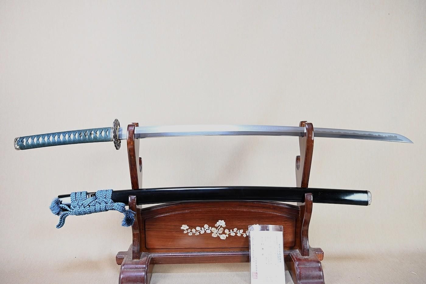 【丁子が引き立つ現代刀の一振り】「清心子貞寿」71.2cm 、鑑賞に・居合・試斬刀として!!!