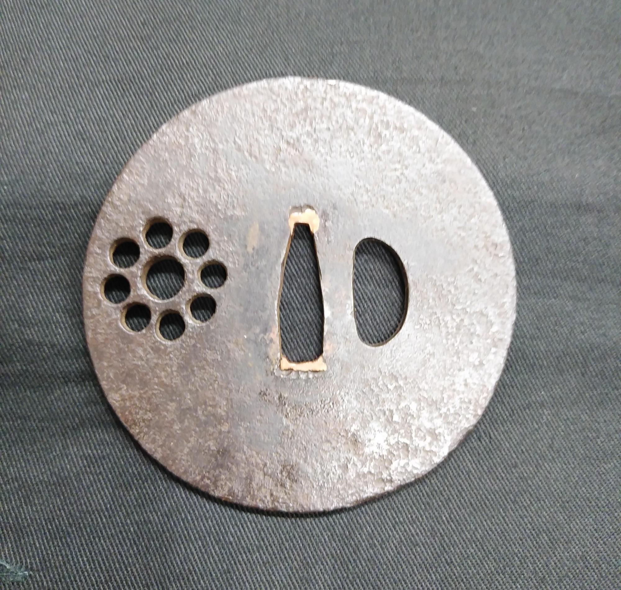 Tsuba - Antique Tsuba: Large Katchushi Style (211)