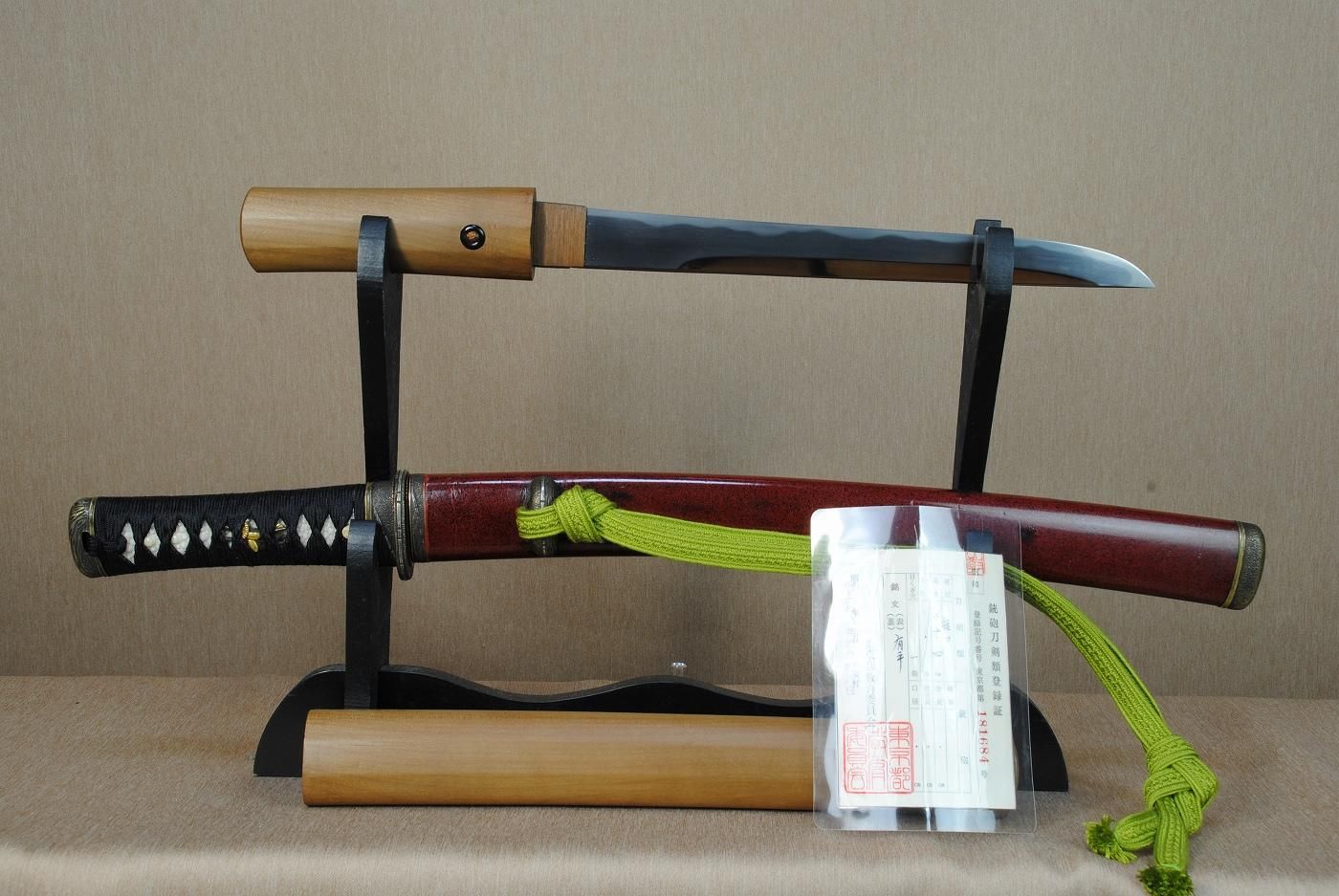 【鵜首造りの美しい短刀】「有平」 25.4cm 、鑑賞に・居合の前差しとして!!!