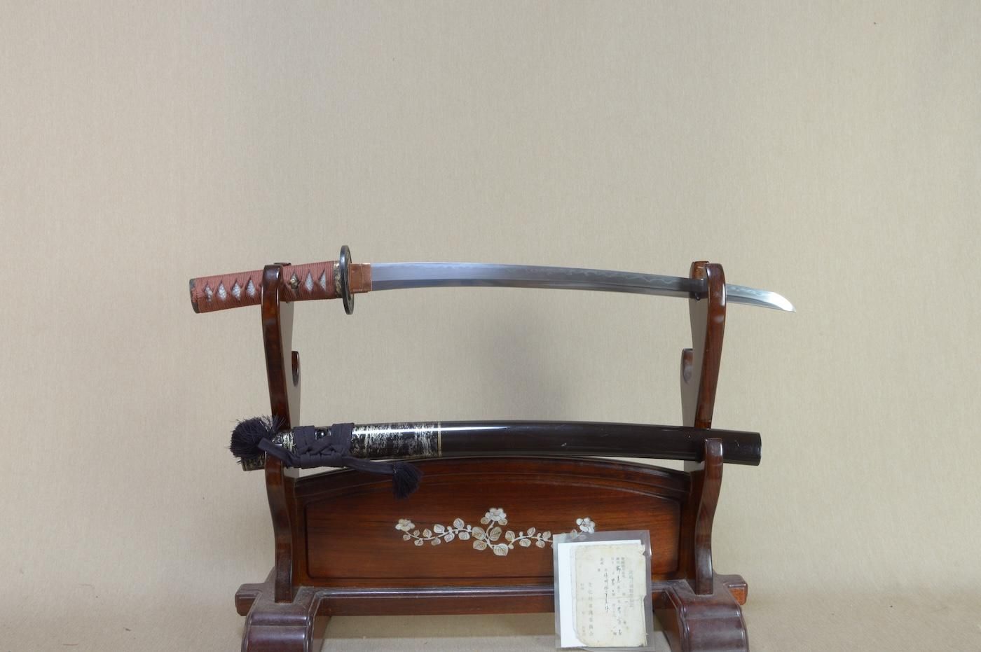 Wakizashi - by Osafune Kanemitsu - 【拵新調、斬れ味良し】「作州住兼光」44.2.cm 、鑑賞に・居合・試斬刀として!!!