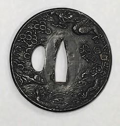 Tsuba - Antique Copper Tsuba, Nagamaru-gata (112)