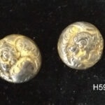 H597. Button Menuki, Skip Says Ezo