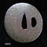 Tsuba - Q635. Kinko or Ko Kinko Tsuba with Gold
