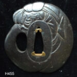 H554. Iron Wangata Tsuba. Daikoku