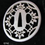 Q742. Papered Higo Tsuba, Kodai Hayashi