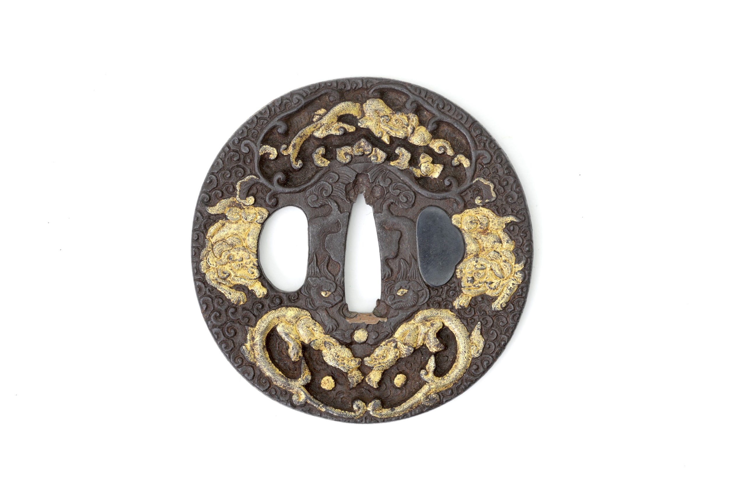 Unusual nanban tsuba