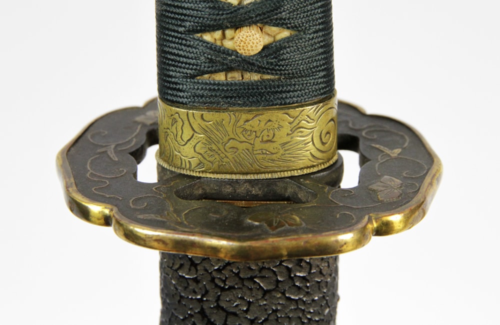 Katana by Kiyonobu, in stunning dragon Handachi Koshirae