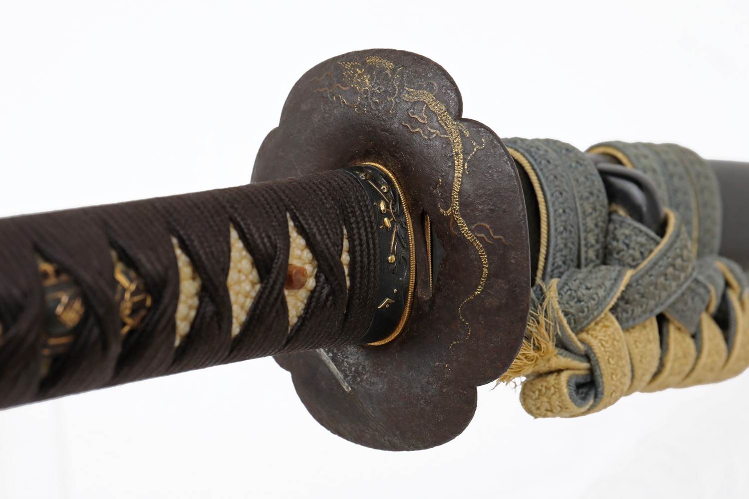 Katana - Hozon - by Nagatsuna - Shinto Katana by Nagatsuna with Dragon Horimono