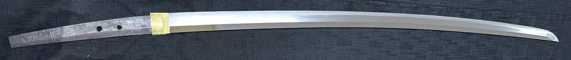 Katana - Hozon - 作 三原派 - 古刀 眞行 拵(旧軍刀造)附 日本美術刀剣保存協会 保存刀剣鑑定書付