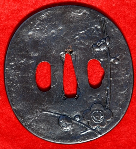 Ume & Moon Tsuba
