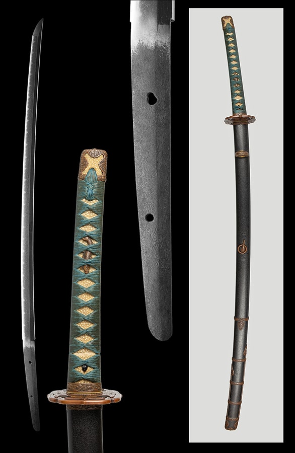 兼元 Mino Kanemoto Koto Katana with Han-Dachi Koshirae