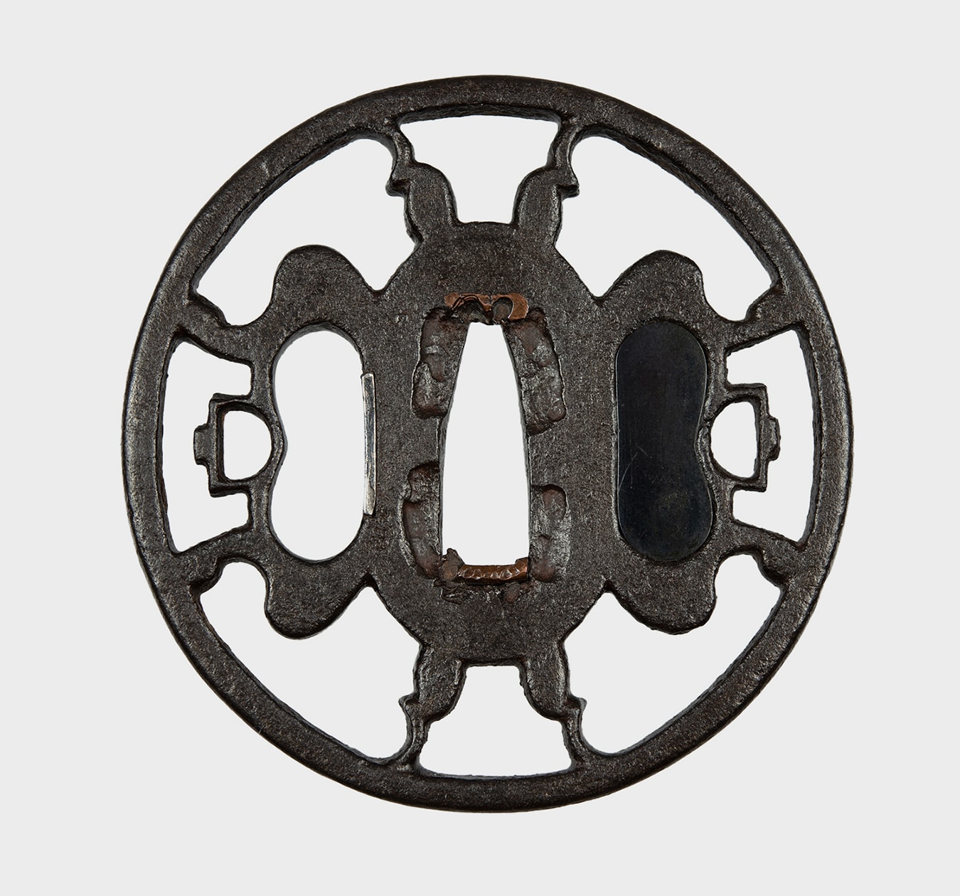 金山 Kanayama Tsuba Chatsubo (Tea jar) motif