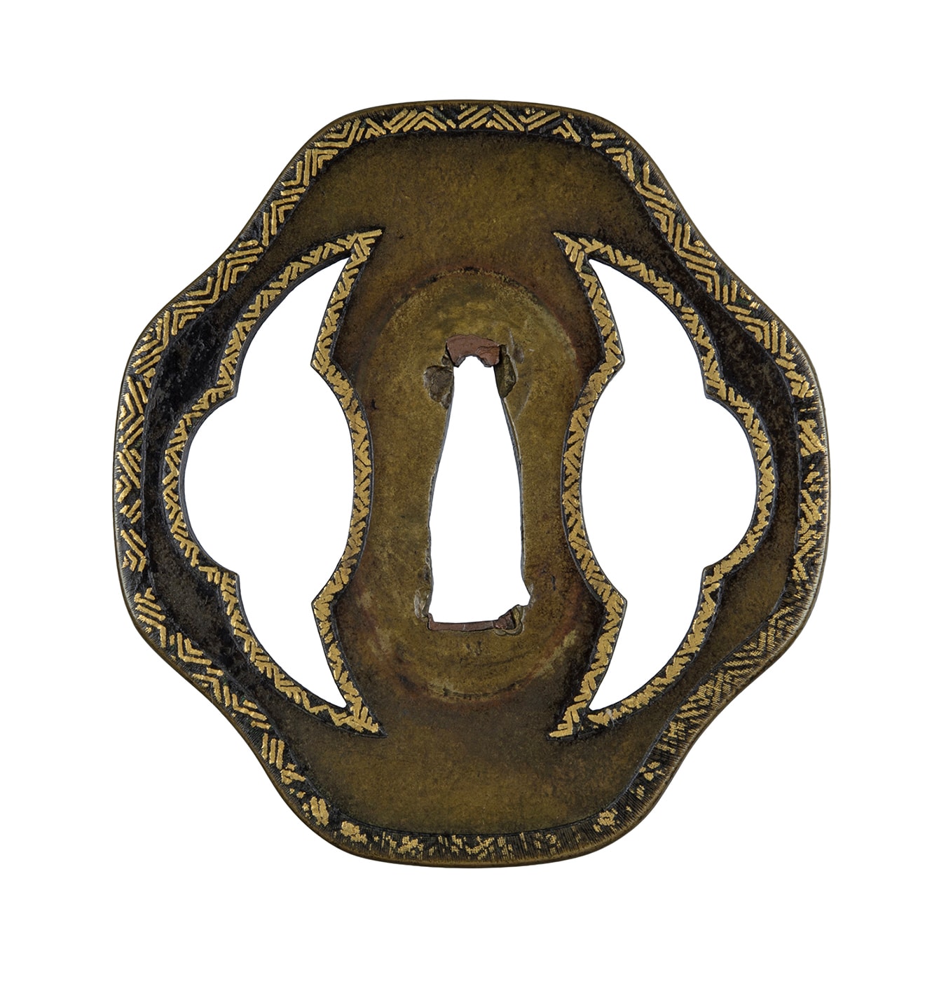 Tsuba - Hozon - by Higo Kinko School - Higo Nishigaki Tsuba