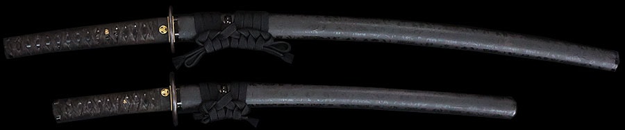 友次作(越中)(古刀)・無銘 高田統行(むねゆき)(登城用大小拵え付) Tomotsugu Takada Muneyuki