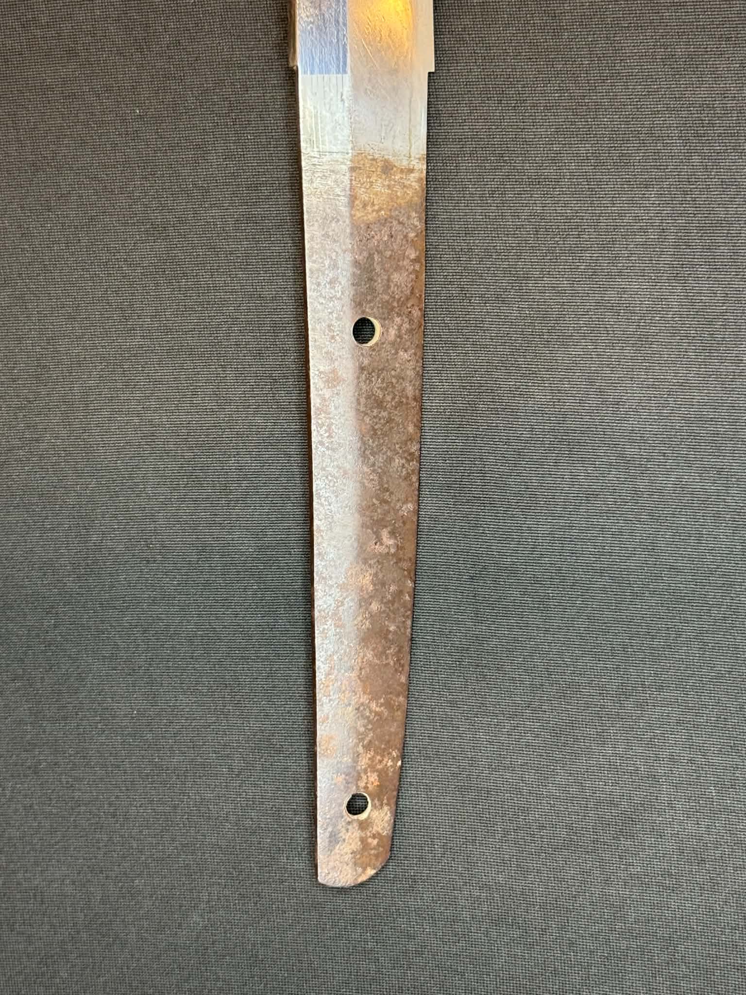 Katana - Hozon - by Wakasa Fuyuhiro - Antique Nihonto - Shobu Katana in Shirasaya - NBTHK attributed to Fuyuhiro