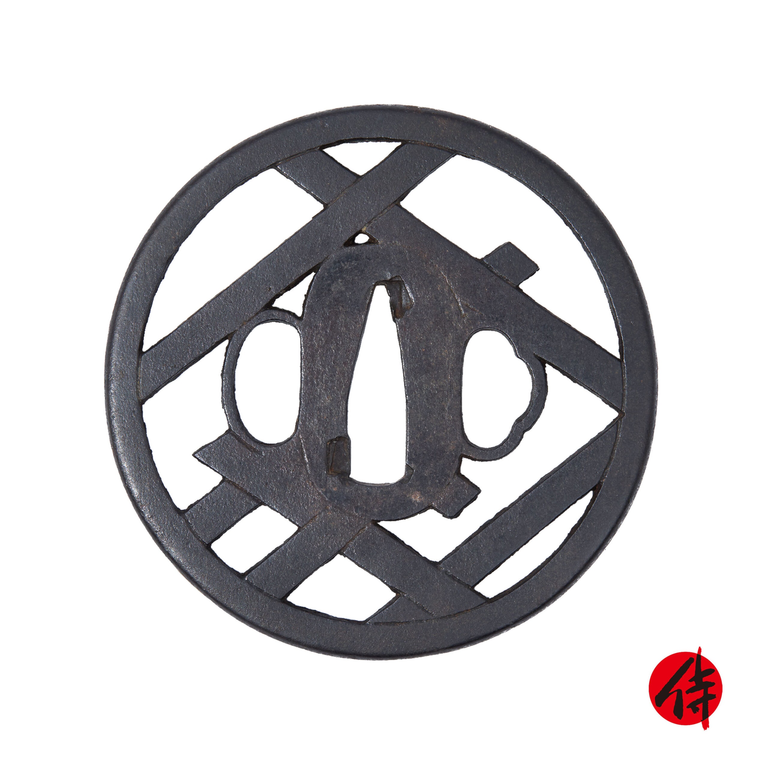 Edo period antique Igetamon Zu Tsuba for Samurai Sword (T-880) for sale | Samurai Museum Shop