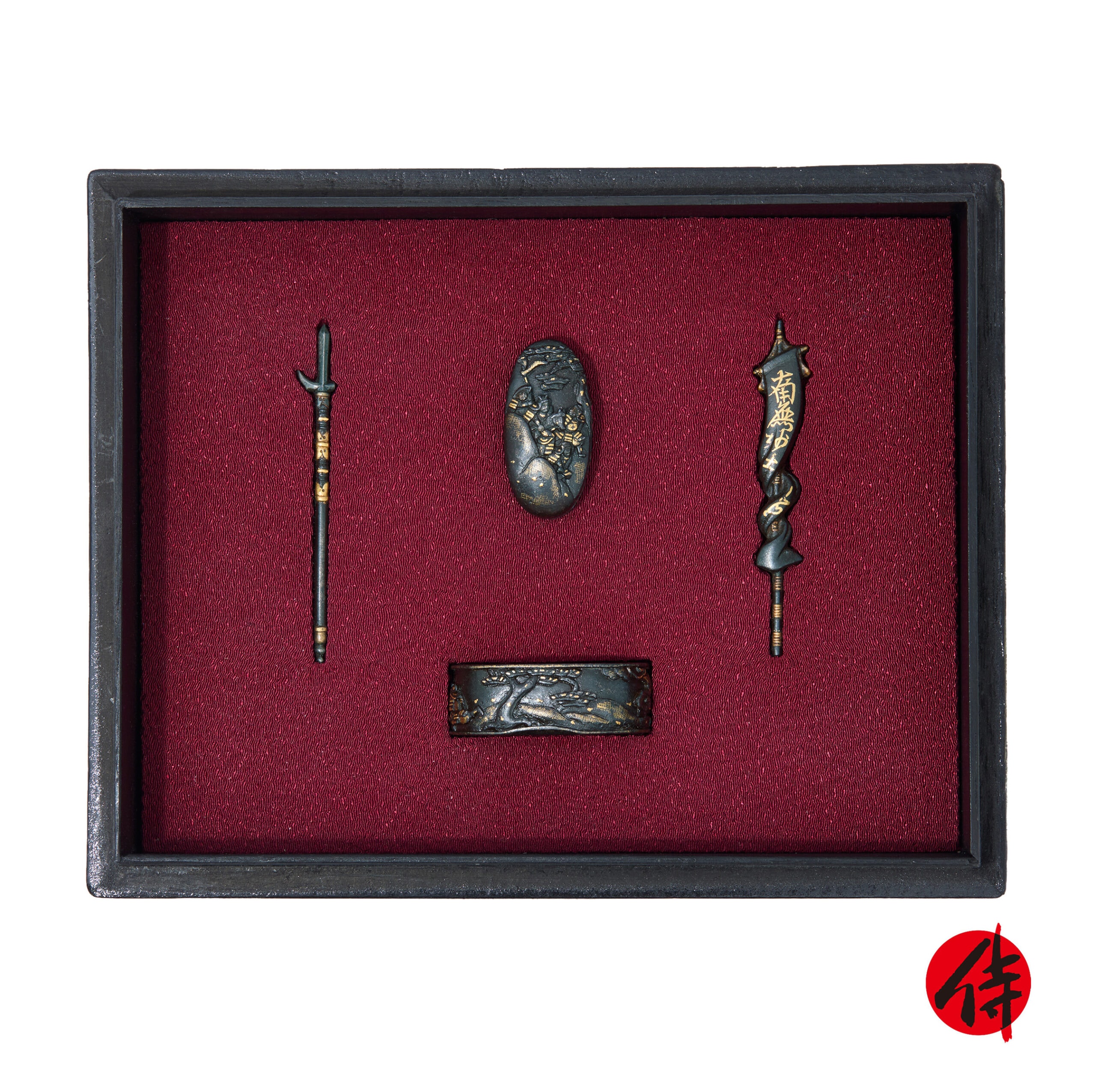Futatokoro - Antique Fuchi Kashira and Menuki for Samurai Sword (FM-01)