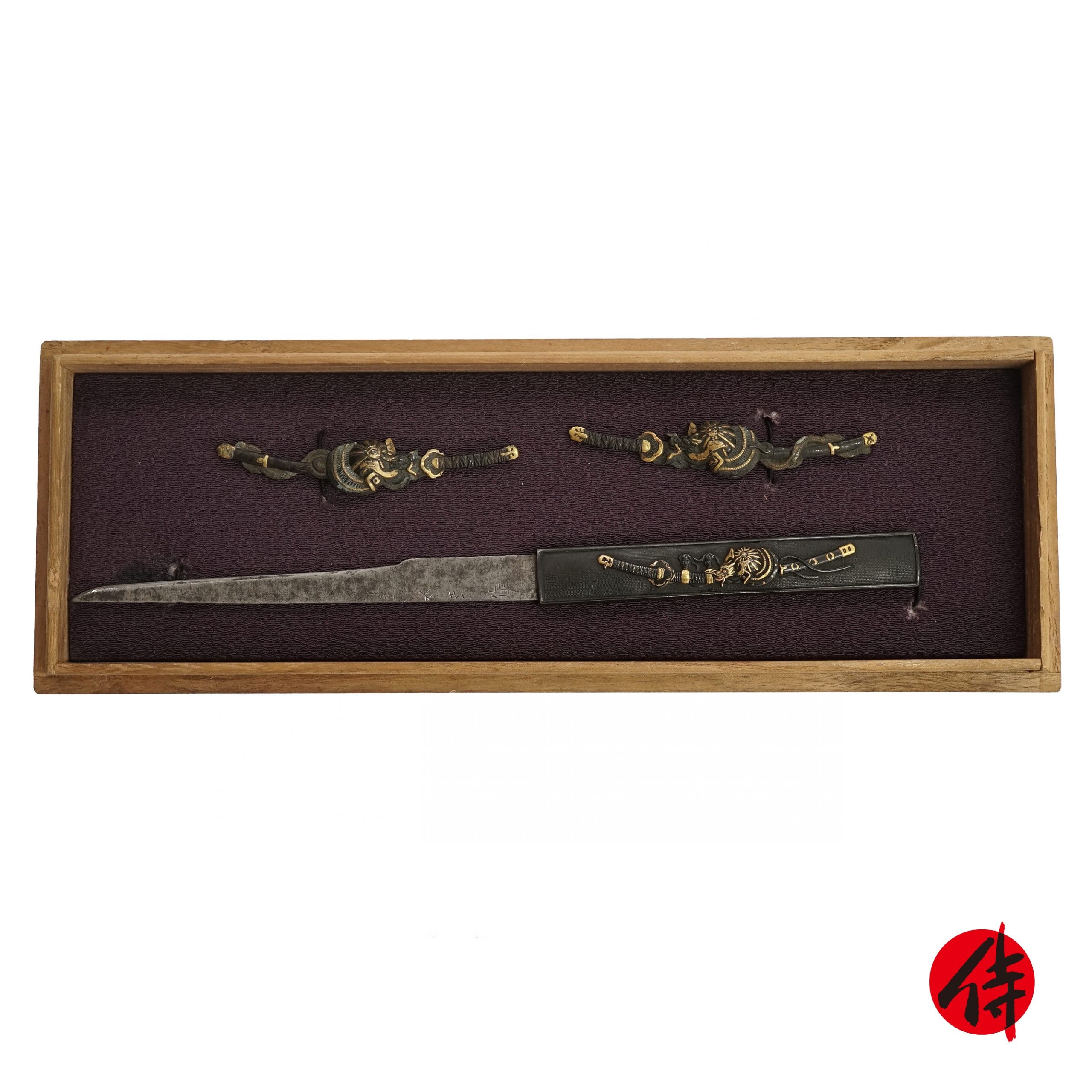 Edo period antique Kogatana, Kozuka and Menuki for Samurai Sword (KM-1)