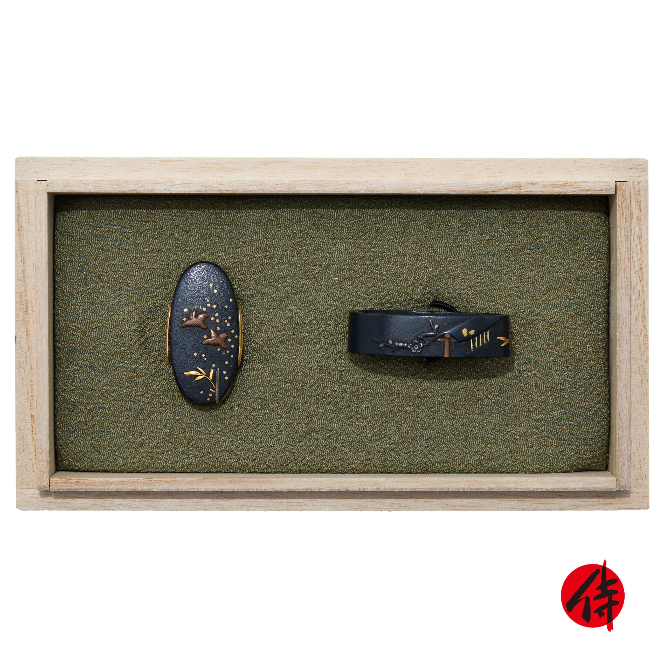 Fuchi-Kashira - 江戸時代 刀装具 縁頭 (F-62)
