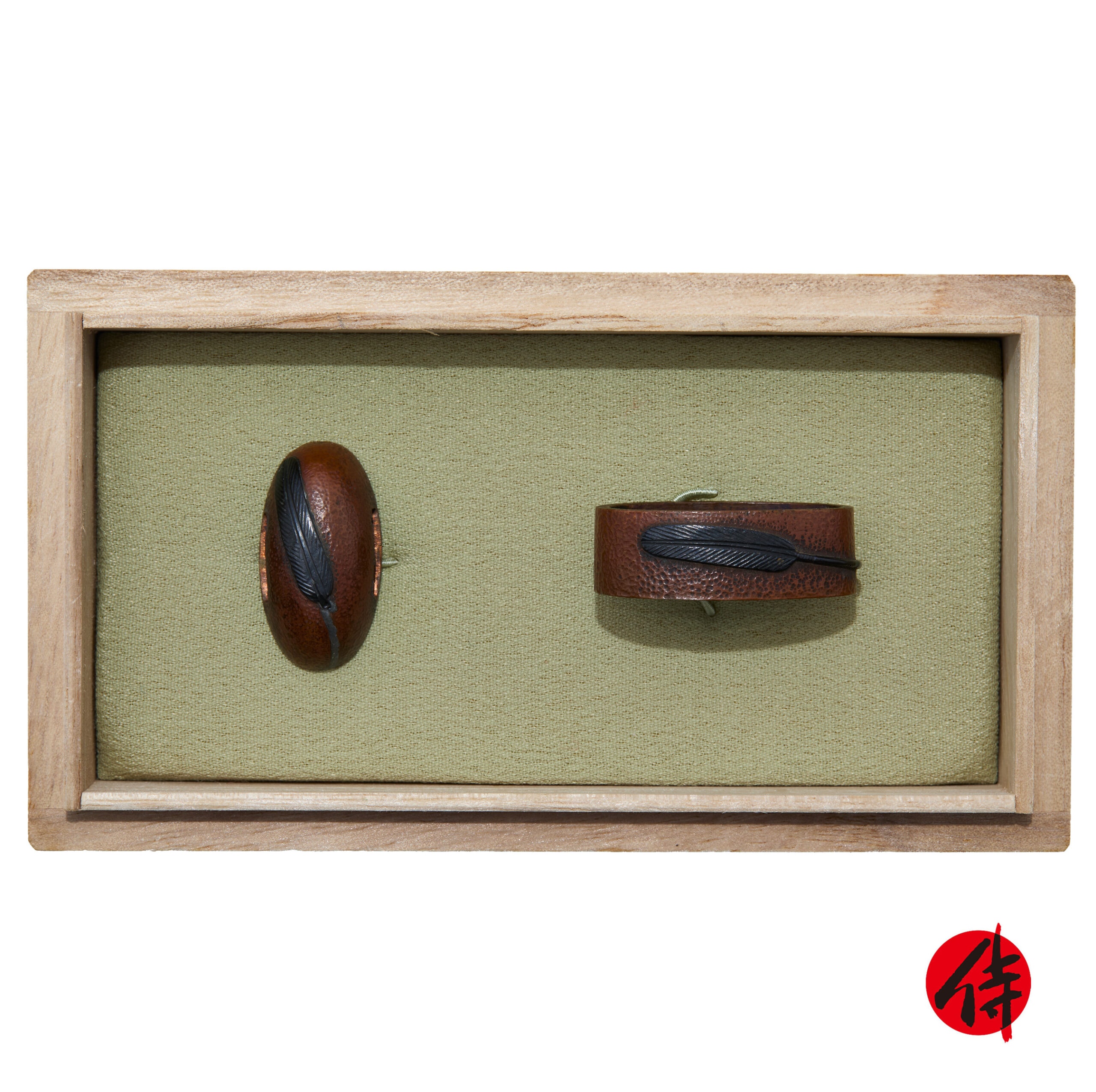 Antique Fuchi Kashira for Samurai Sword (F-61)