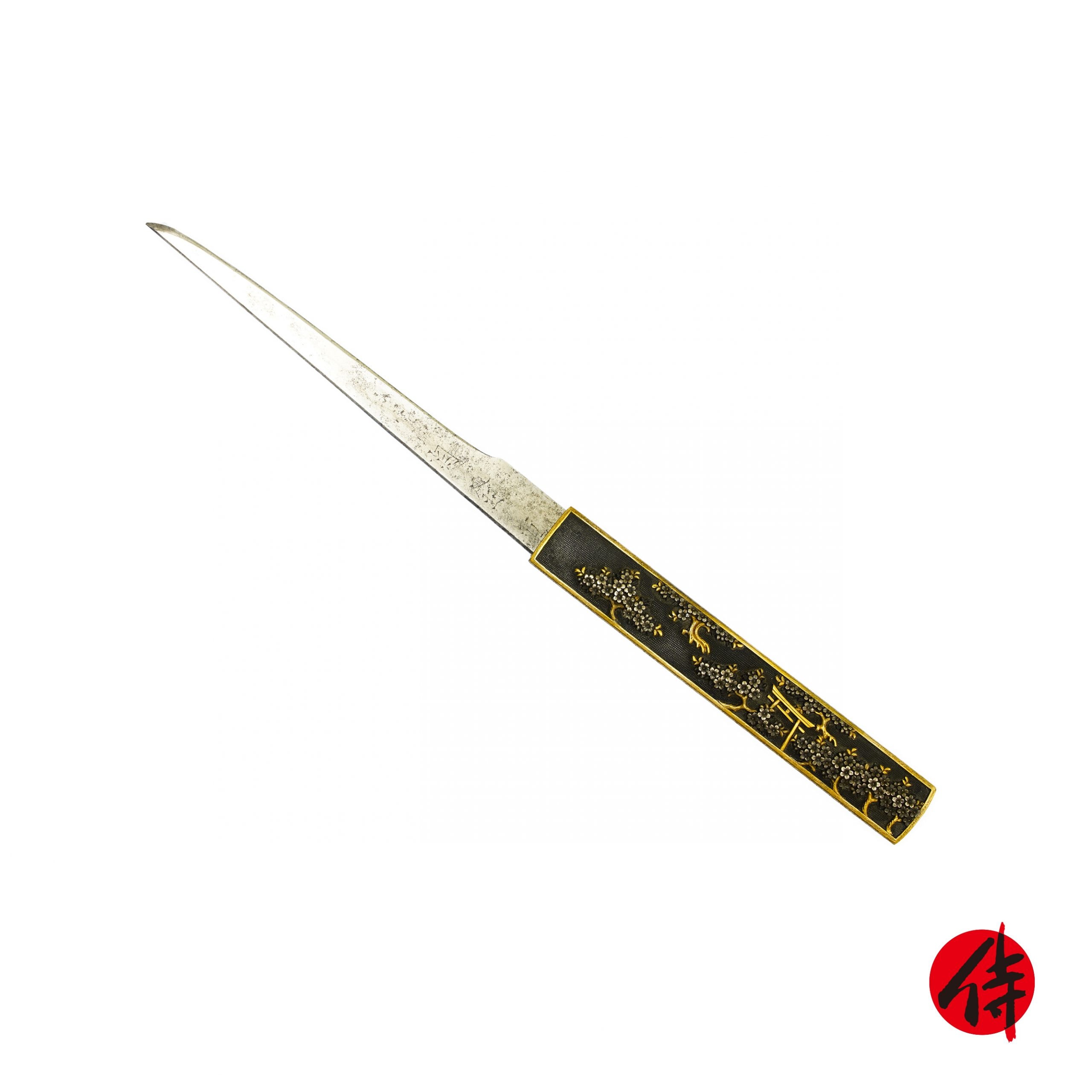 Edo period Antique Ichijo Kozuka for Samurai Sword with NBTHK Tokubetsu Kichou Certificate (K-43)