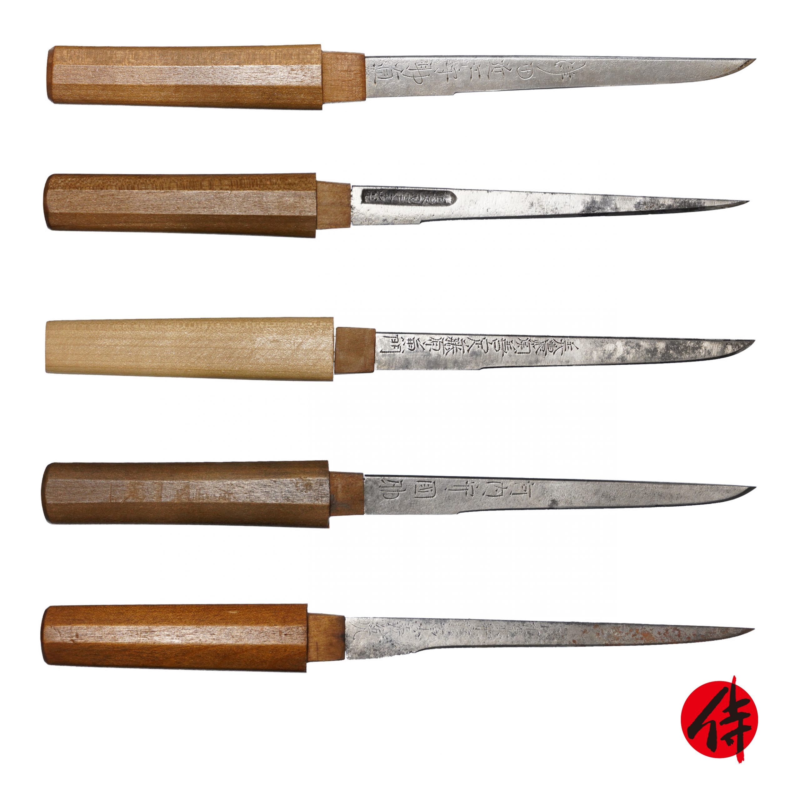 Antique Kogatana Set for Samurai Sword (K-38)-(K-42)