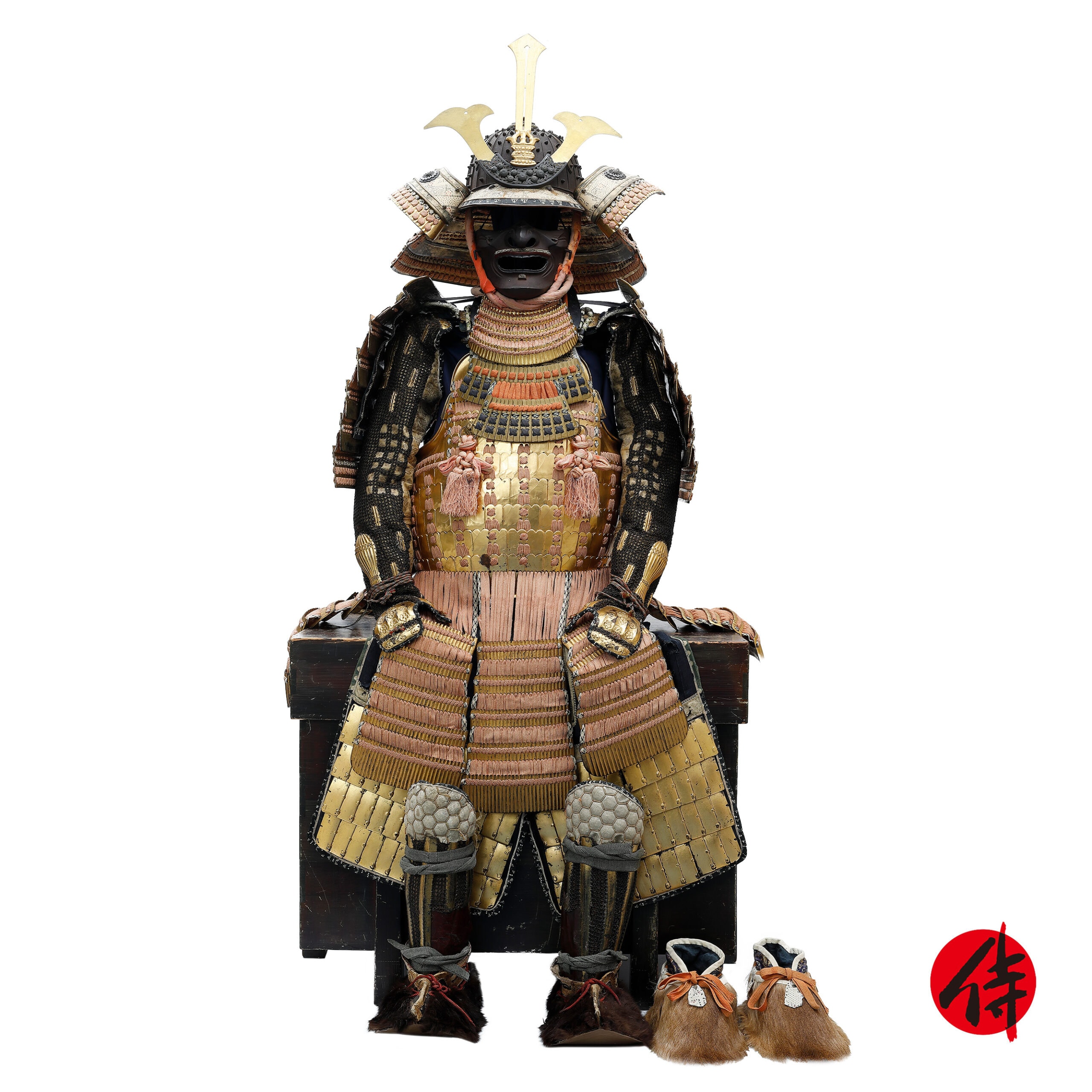 Antique Mid Edo Period Samurai Armor Tokubetsu Kicho Shiryo Certificate (A-36)