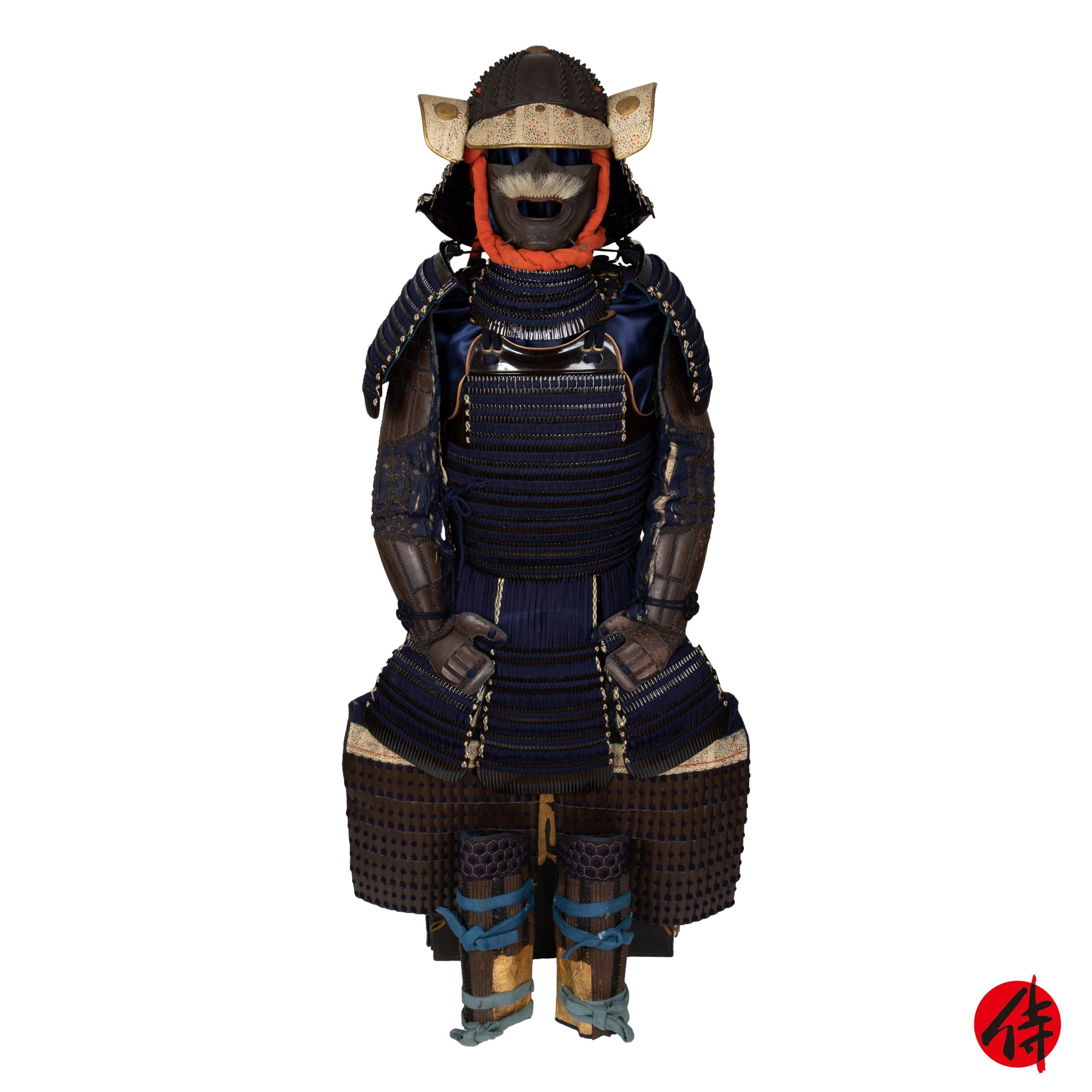 Antique Edo Period Black Lacquered Nimai Do Samurai Armor (A-17)