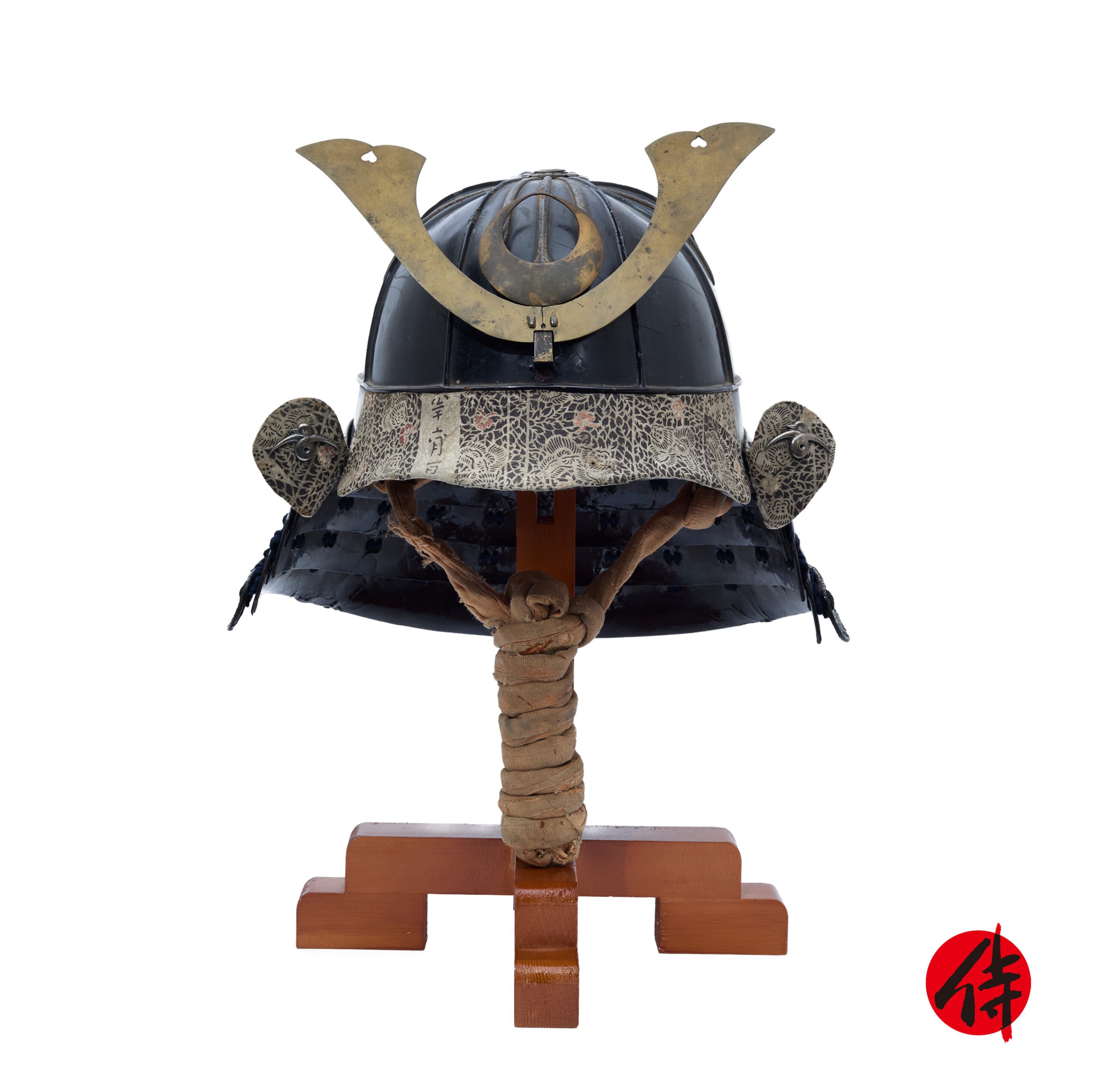 Antique Samurai Helmet Early Edo Period Tetsu Kuro Urushi Kabuto Tokubetsu Kicho Shiryo Certificate (KT-54)