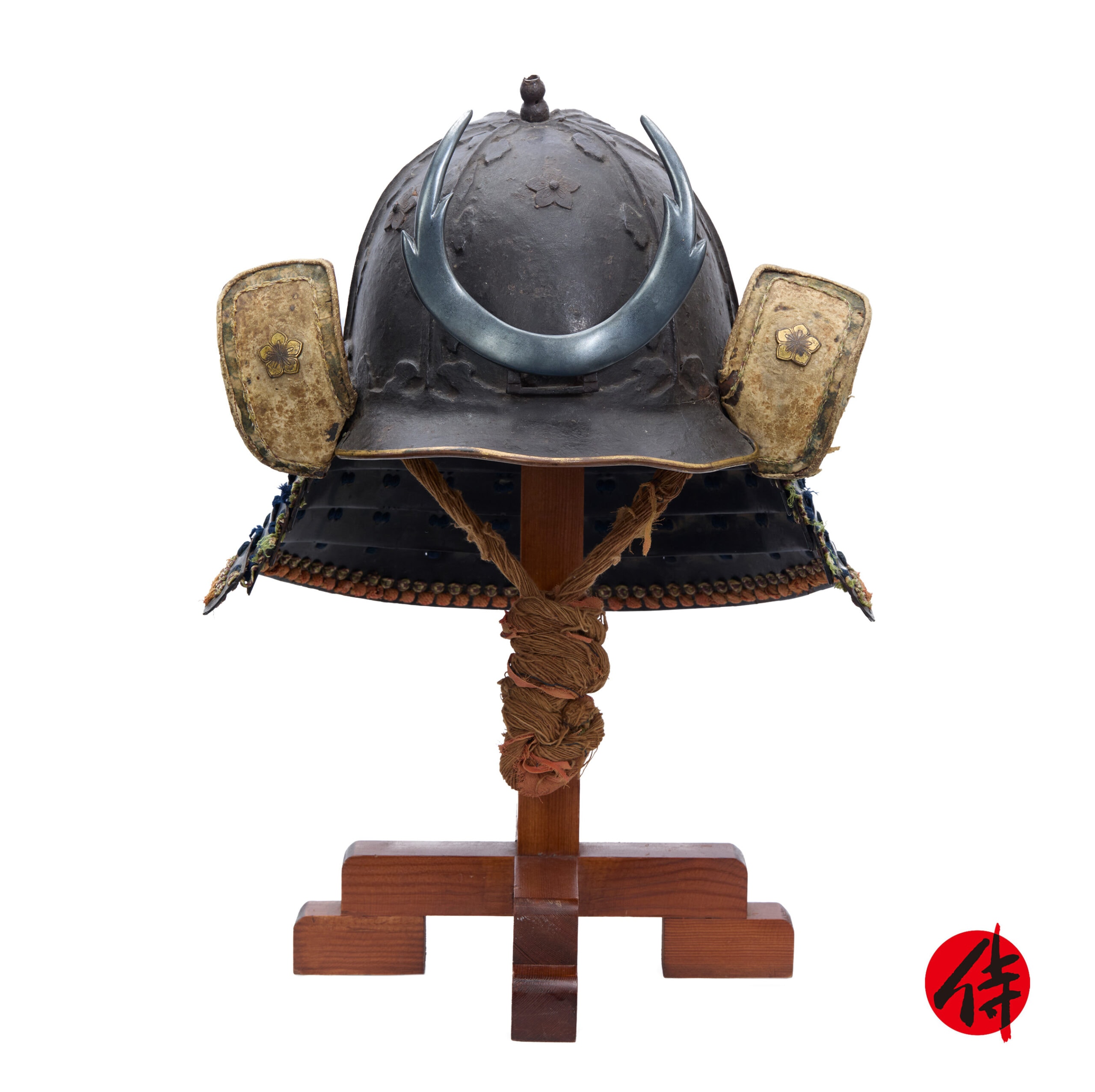 Antique Samurai Helmet Mid Edo Period Rokumai Bari Kawari Kabuto with Kicho Shiryo Certificate (KT-41)