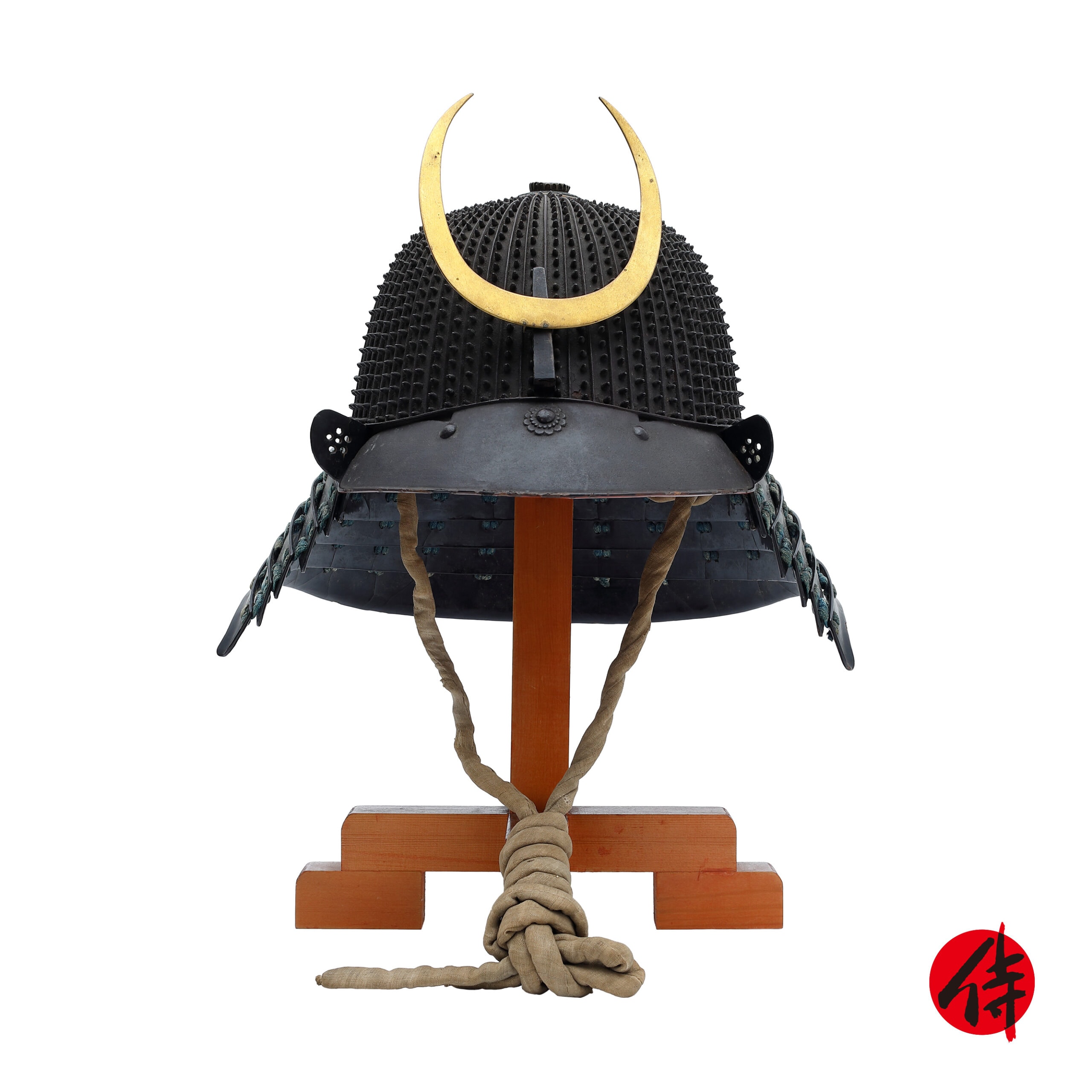 Antique Samurai Helmet Mid-Edo Period Rokujuyon Ken Koboshi Kabuto Tokubetsu Kicho Shiryo Certificate (KT-23)