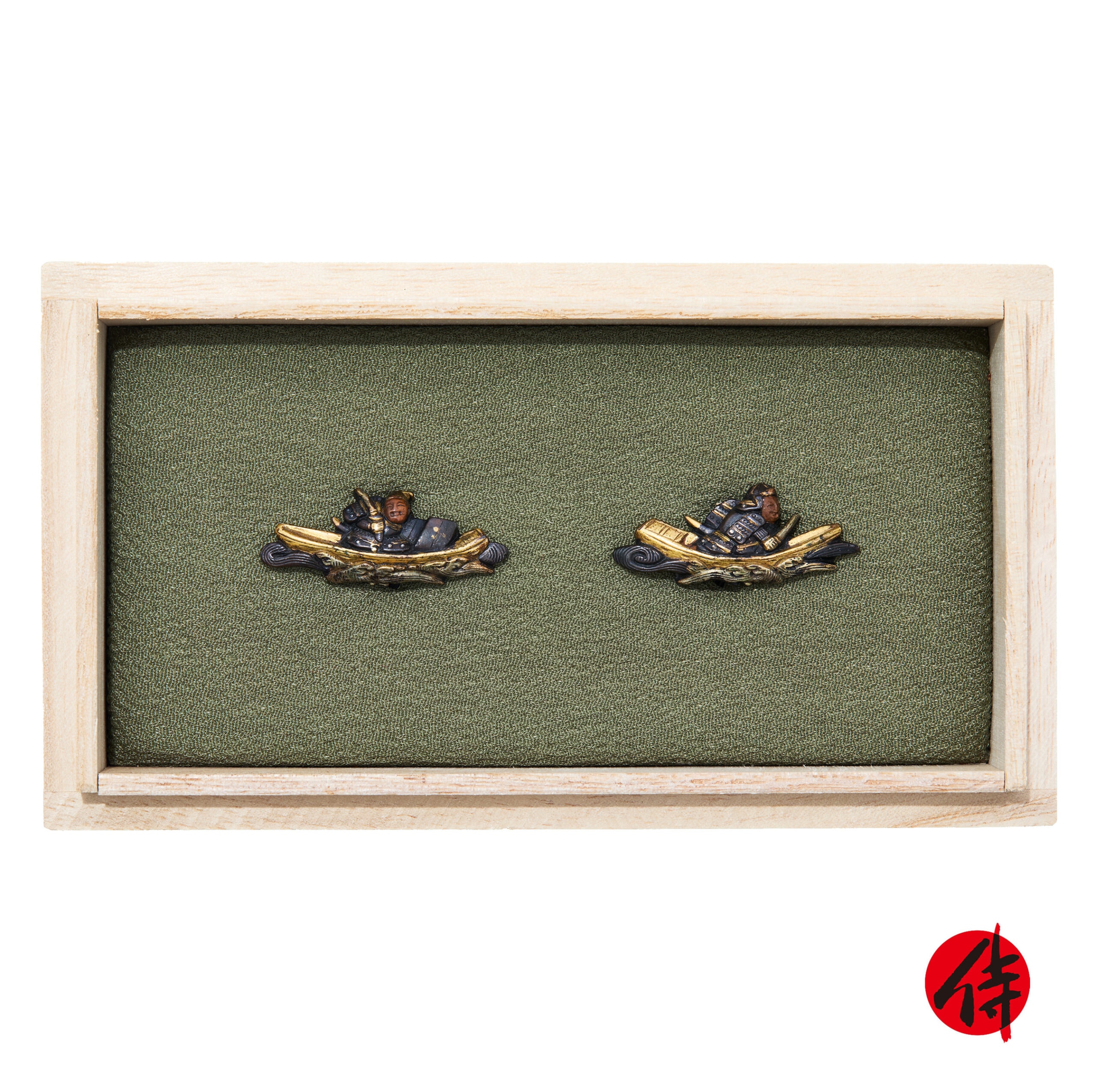 Edo period antique Menuki for Samurai Sword (M-69)