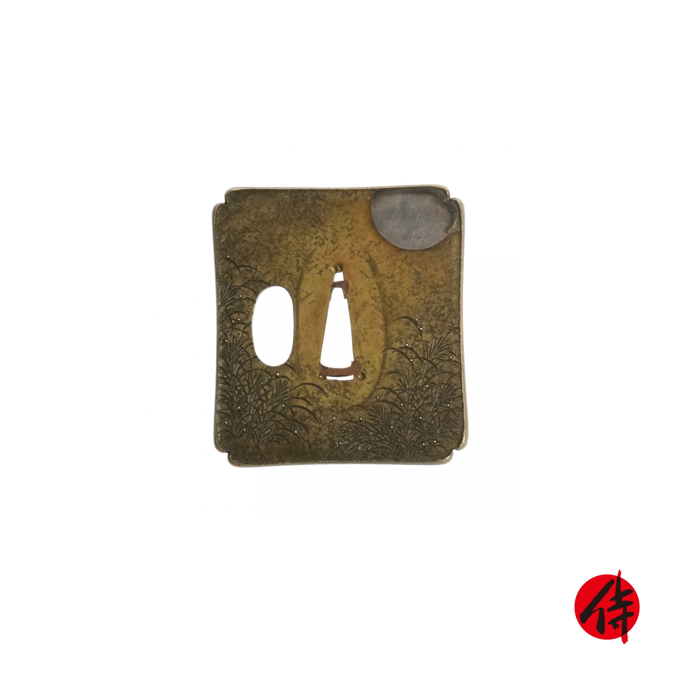 late Edo period antique Tsuba for Samurai Sword with NBTHK Tokubetsu Hozon Certificate (T-298)
