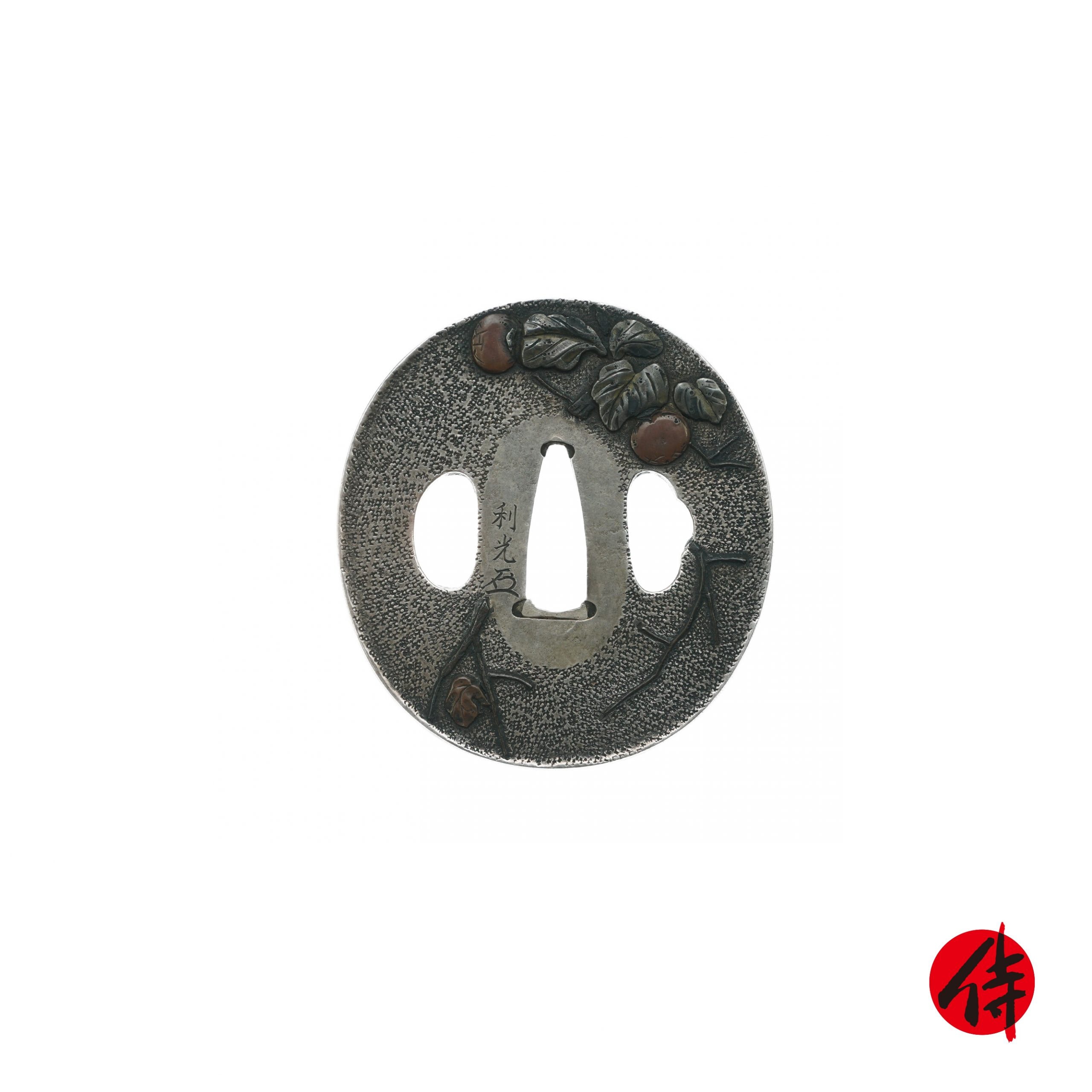 Edo period antique Tsuba for Samurai Sword (T-40)