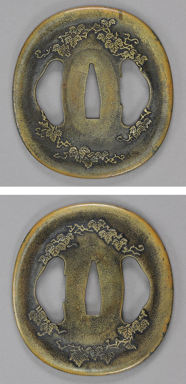 鍔:蔦図 無銘西垣