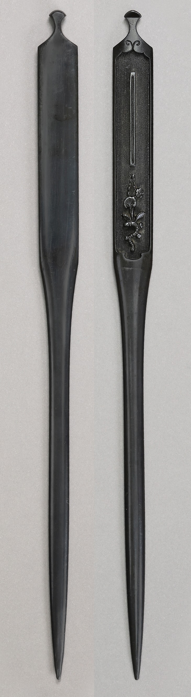 笄:樋定規に山葵の図 Kougai:Hijougi ni Wasabi no Zu