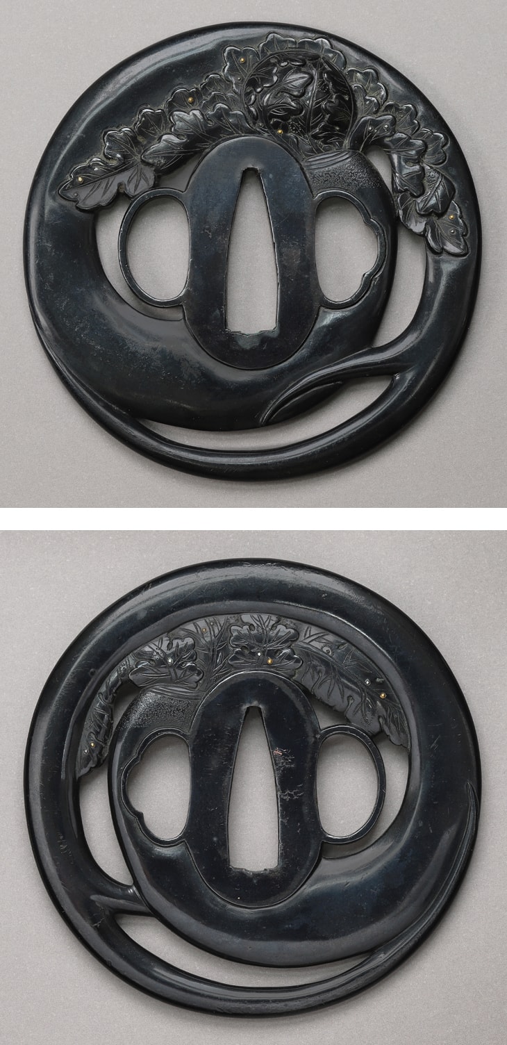 鍔:大根透図 Tsuba:Daikon Sukashi Zu