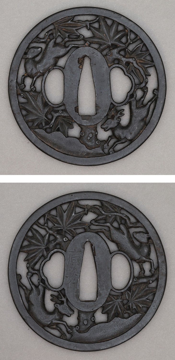 鍔:紅葉鹿図 Tsuba:Momiji Shika Zu