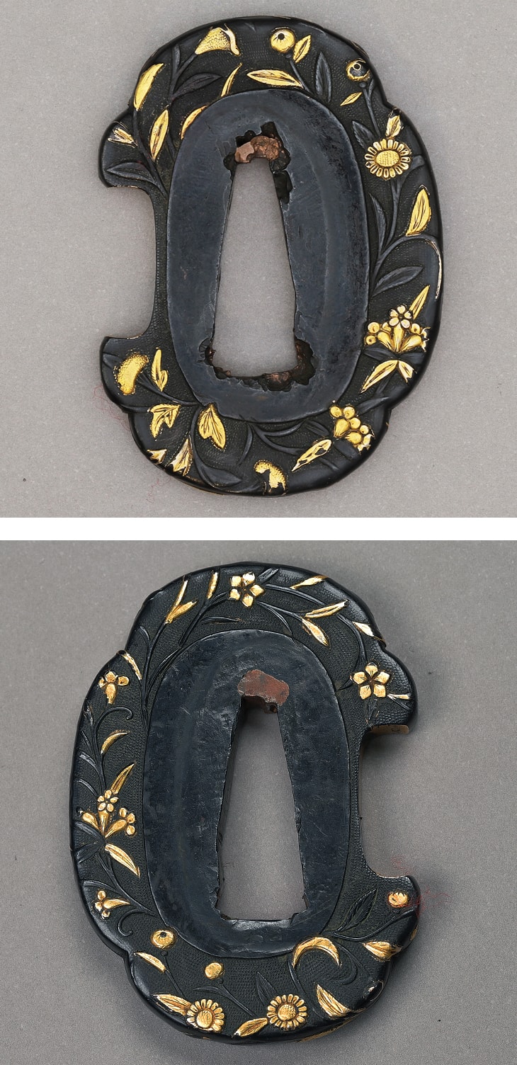 鍔:秋草図 Tsuba:Akikusa Zu