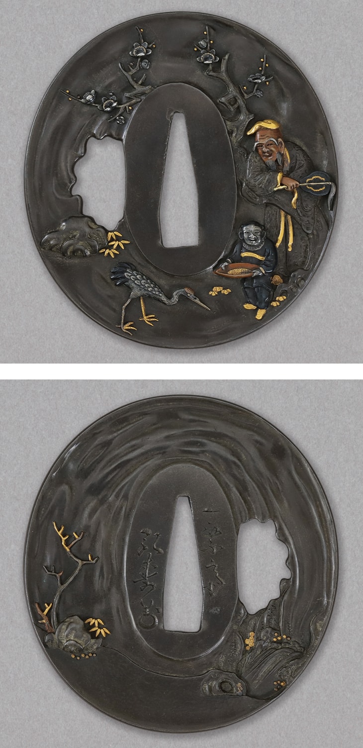鍔:林和靖図 Tsuba:Rin Nasei Zu