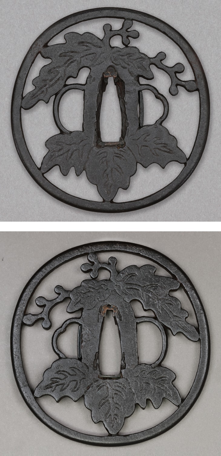 鍔:桐透図 Tsuba:Kiri Sukashi Zu