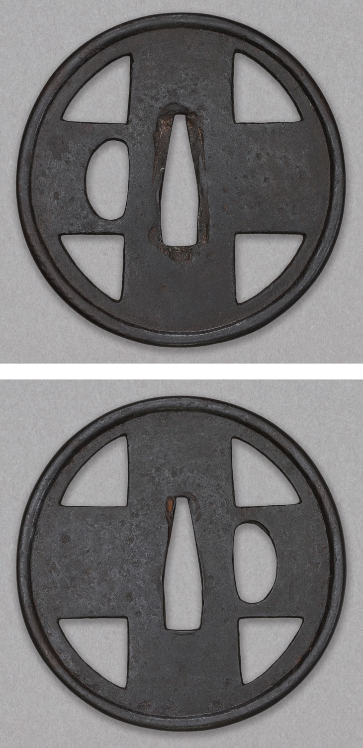 鍔:十字図