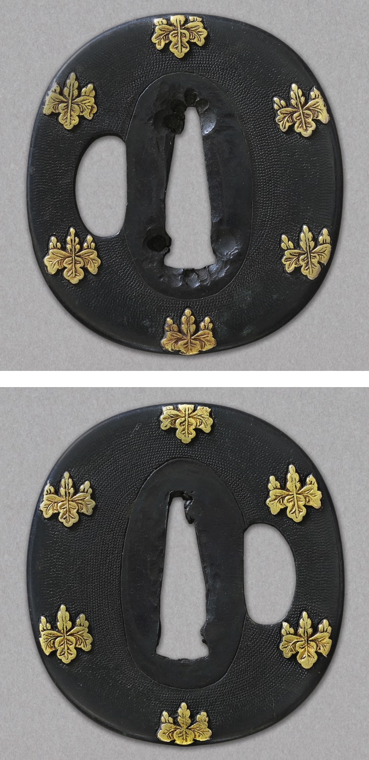 鍔:桐文散図 Tsuba:Kirimon Chirashi Zu