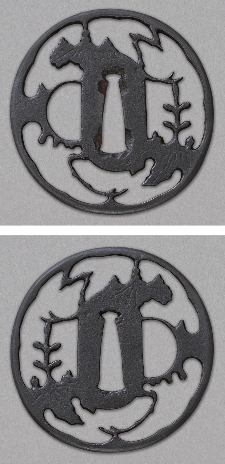 鍔:桐樹透図 Tsuba:Toju Sukashi Zu