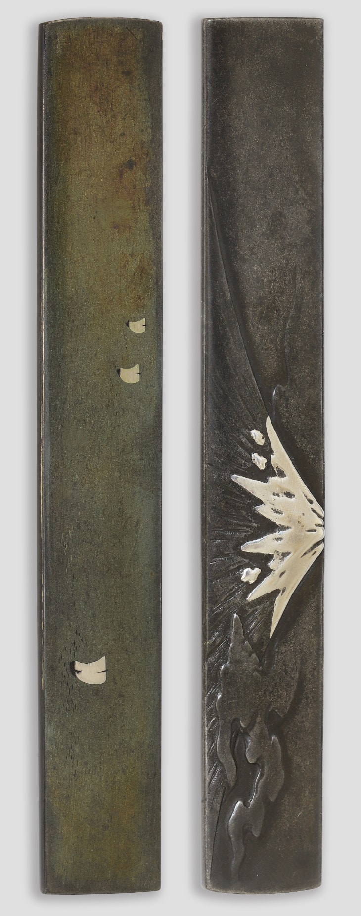Kozuka - Hozon - by Ichijo School - Fugaku Zu (Mount Fuji Design)