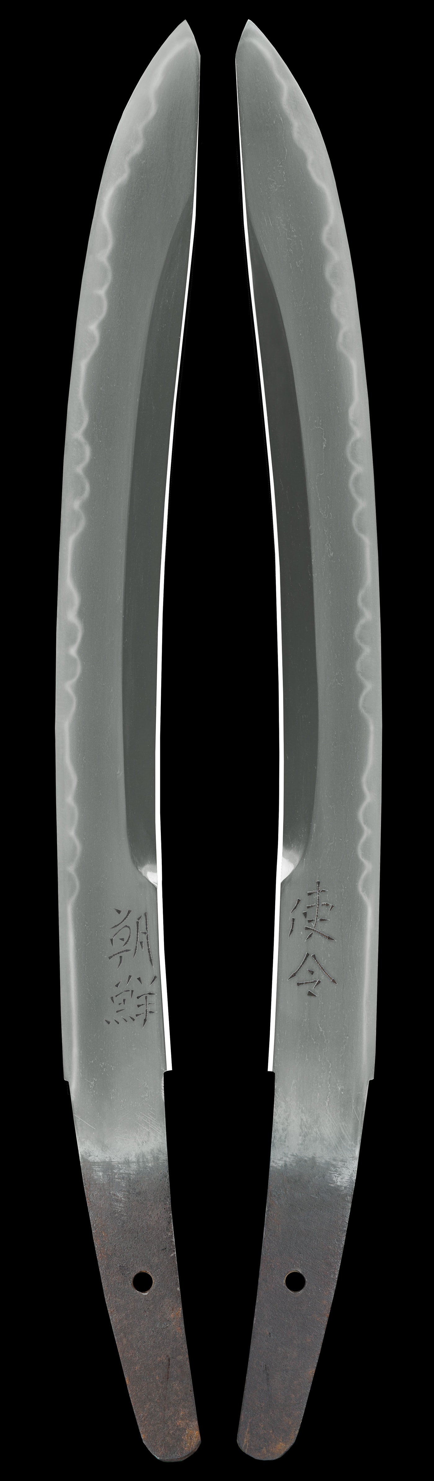 Tanto - Hozon - by Jumyo Toshinaga - Mumei (Shin-Shinto Jumyo) (Kiritsuke-mei) Chosen Shirei